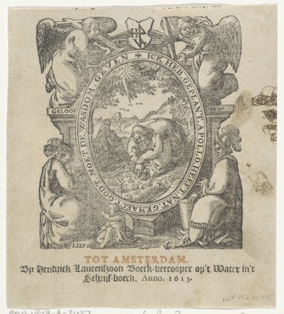 Vinheta de título mostrando um homem a plantar culturas de Christoffel van Sichem (II) (possibly)