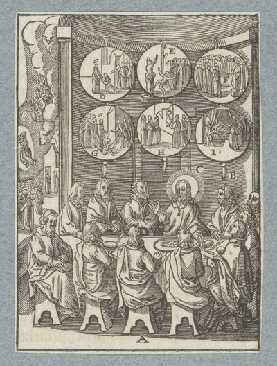 Cristo aparece aos apóstolos pela última vez de Christoffel van Sichem (II)
