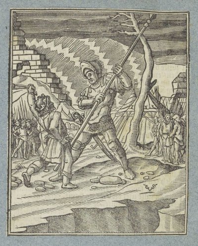 Davi derrota Golias de Christoffel van Sichem (II)