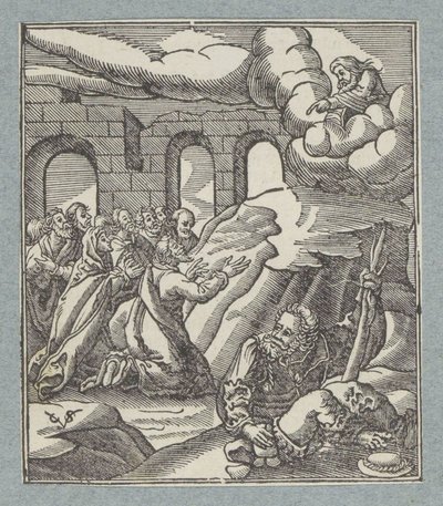 O clamor dos israelitas por socorro ouvido por Deus Pai de Christoffel van Sichem (II)