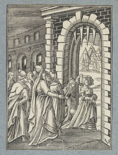 Judite e sua serva a caminho de Holofernes de Christoffel van Sichem (II)