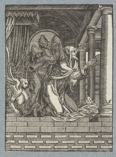 Rei de Nínive faz penitência de Christoffel van Sichem (II)