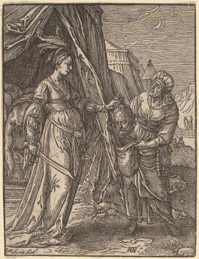 Judite com a Cabeça de Holofernes de Christoffel van Sichem I, after Hendrik Goltzius