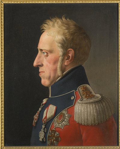 Frederic VI de Danemark - Retrato de Frederick VI da Dinamarca (1768-1839) - Christoffer-Wilhelm Eckersberg (1783-1853). Óleo sobre tela de Christoffer Wilhelm Eckersberg