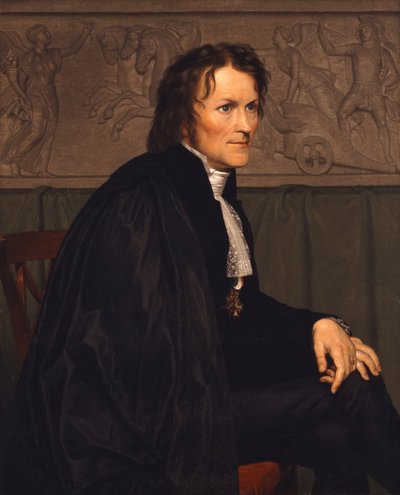 Retrato do escultor Bertel Thorvaldsen 1770-1844, 1838 de Christoffer Wilhelm Eckersberg