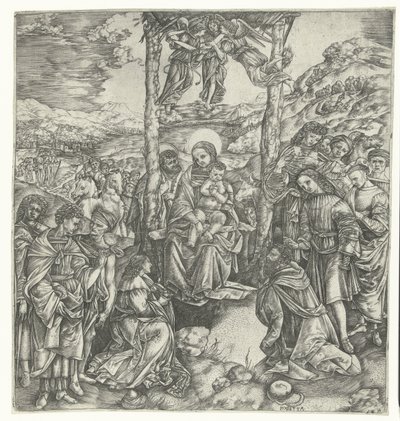Adoração dos reis de Christoforo di Michele Robetta