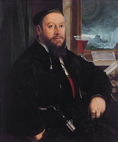 Retrato de Matthäus Schwarz de Christoph Amberger