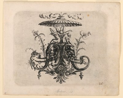 Placa 26, de Neüw Grotteßken Buch (Novo livro grotesco) de Christoph Jamnitzer