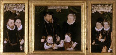 Tríptico de Johann Wilhelm da Saxônia, 1587 de Christoph Leutolph