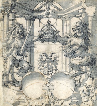 Desenho para uma janela de vitral de Christoph Murer