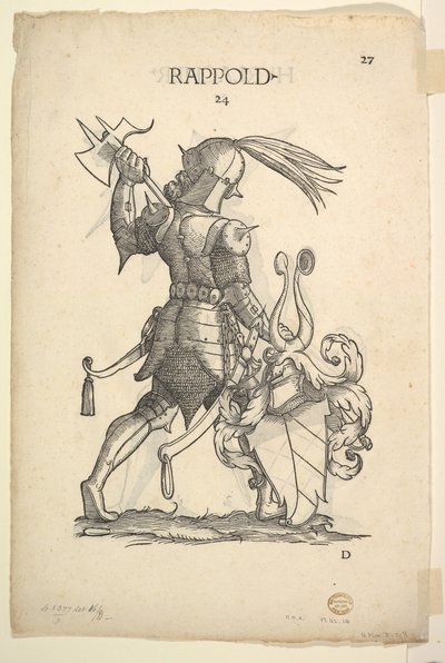 Hurlacher reto e Rappold verso Families, de Paul Hector Mairs Berich ..., meados do século XVI. de Christoph Weiditz