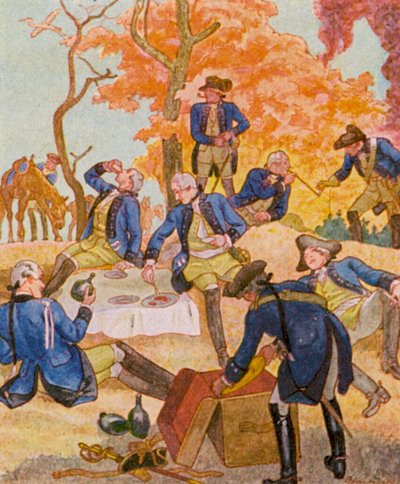 Offiziers-Picknick von Christophe (1856-1945)