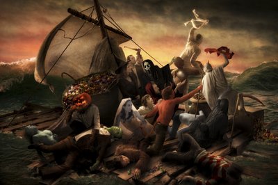 Barca de monstros do Halloween de Christophe Kiciak