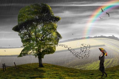 Chuva surreal e esperança de Christophe Kiciak