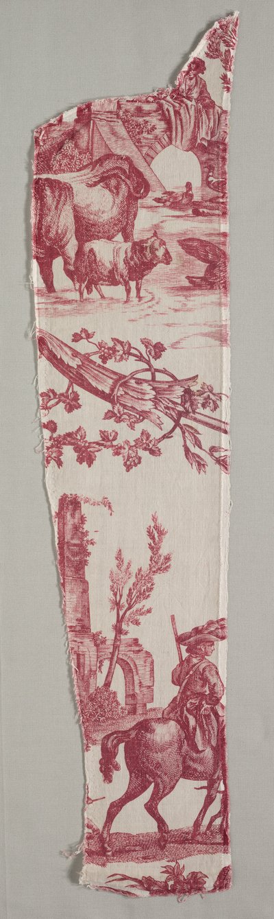Fragmentos de Algodão Impresso em Placa de Cobre, c. 1789. de Christophe Philippe Oberkampf