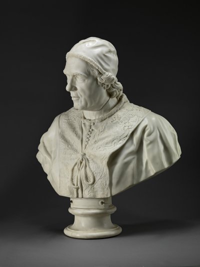 Papa Clemente XIV (1705-74) c.1772-76 (mármore) de Christopher (attr.to) Hewetson