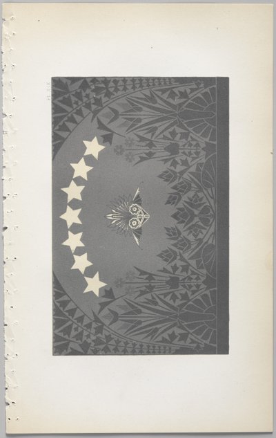 A arte do design decorativo: com um apêndice, dando as horas do dia em que as flores abrem, publicado pela Day & Son, Londres, 1862 de Christopher Dresser