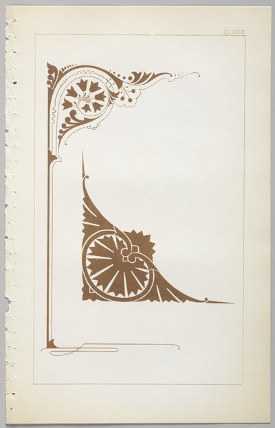 A arte do design decorativo: com um apêndice, dando as horas do dia em que as flores abrem, publicado pela Day & Son, Londres, 1862 de Christopher Dresser