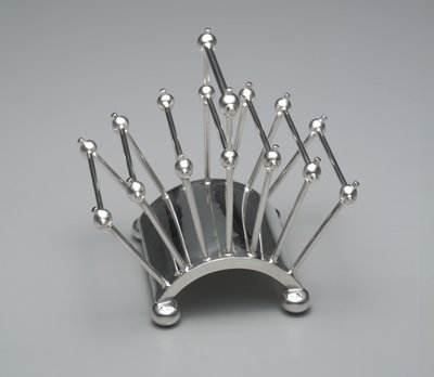 Rack de torradas, c.1881 (placa de prata) de Christopher Dresser