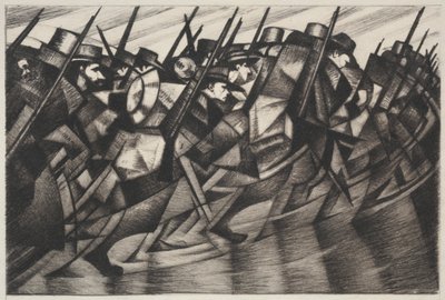 Voltando às trincheiras de Christopher Richard Wynne Nevinson