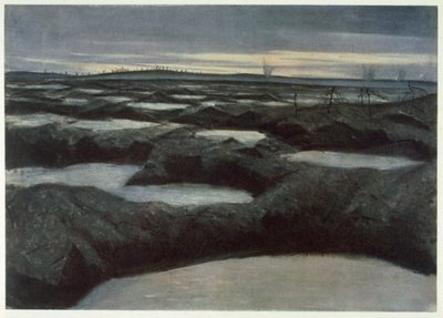 Depois de um empurrão, de artistas britânicos na frente, continuação da frente ocidental, 1918 de Christopher Richard Wynne Nevinson