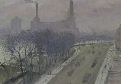 Estação de energia de Battersea, c.1935 de Christopher Richard Wynne Nevinson