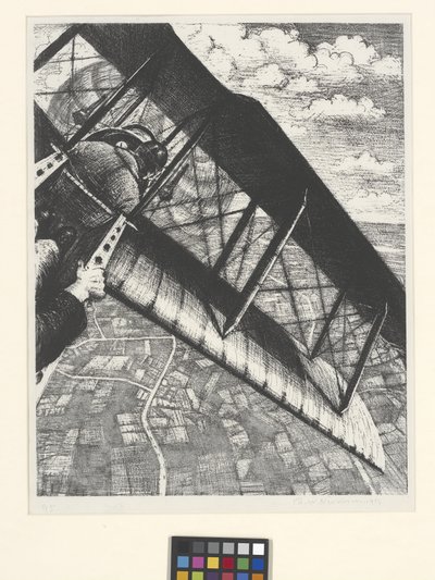 Construir Aeronaves: Banca a 4.000 Pés (litografia) de Christopher Richard Wynne Nevinson