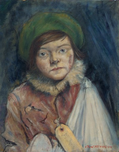 Criança de Camden Town, ou Cockney Stoic, 1940 de Christopher Richard Wynne Nevinson