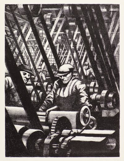 Fazendo o motor de Christopher Richard Wynne Nevinson