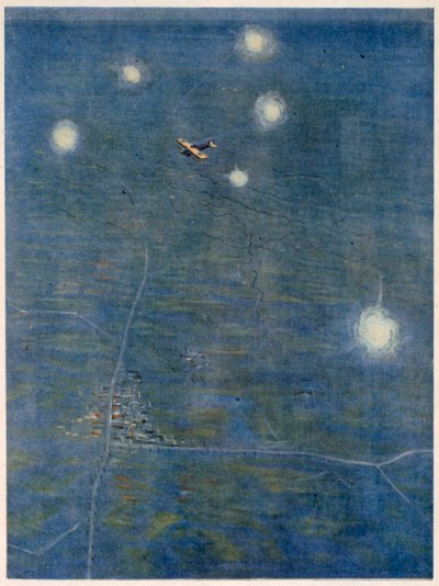 Sobre as linhas, de artistas britânicos na frente, continuação da frente ocidental, 1918 de Christopher Richard Wynne Nevinson