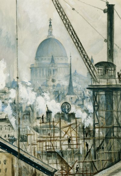 St. Paul "s do Telegraph Building, Fleet Street, de Christopher Richard Wynne Nevinson