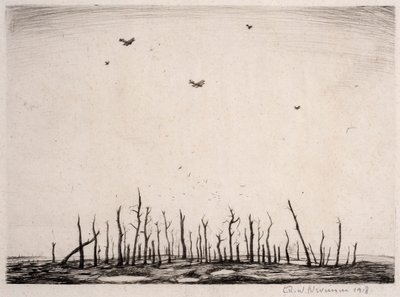 That Cursèd Wood, 1918 (ponto de seca) de Christopher Richard Wynne Nevinson