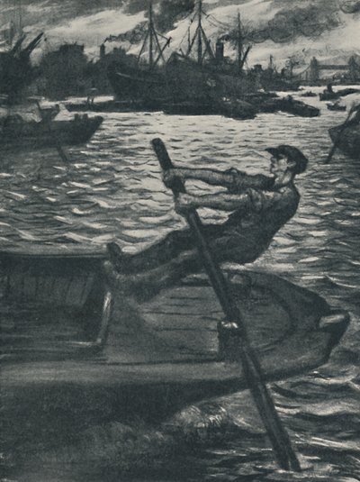 A barcaça, 1920 de Christopher Richard Wynne Nevinson