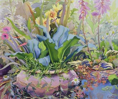 Jardim com Plantas, 2000 (wc no papel) de Christopher Ryland