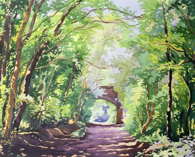 The Valley Walk, Sudbury, 2001 (wc em papel) de Christopher Ryland