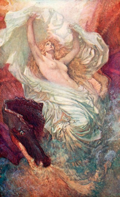 O Despertar do País de Gales (litografia a cores) de Christopher Williams