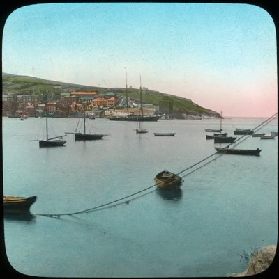 Polruan de Fowey, Cornualha, final do século XIX ou início do século XX. de Church Army Lantern Department