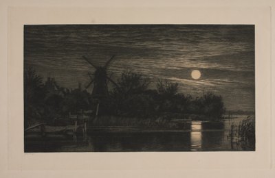 A noite enluarada em Tubæk de Cilius Johannes Konrad Andersen