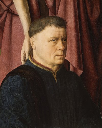 Um doador apresentado por um santo, ca. 1460-65. de Circle of Dieric Bouts