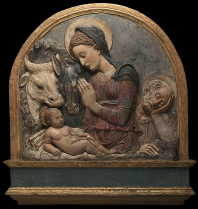 A Natividade, c. 1465. de Circle of Donatello