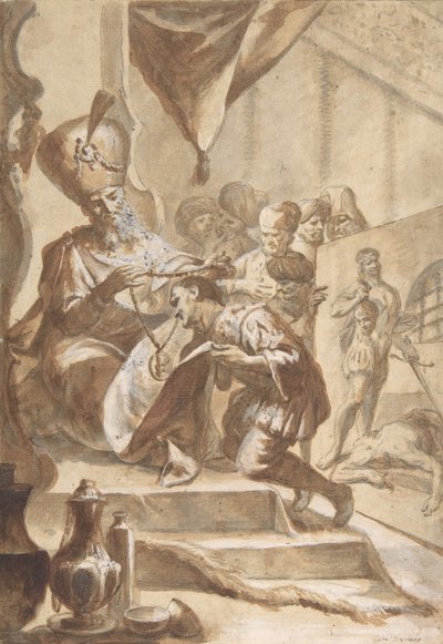 O Pintor Recompensado, 1634-1705. de Circle of Luca Giordano.