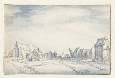 Vista da aldeia de Claes Jansz. Visscher (II) (attributed to)