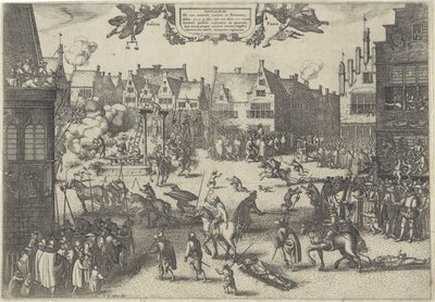 Execução de conspiradores de traição por pólvora, 1606
Supplicium de octo coniuratis sumtum in Britannia (título sobre o objecto) de Claes Jansz. Visscher (II)