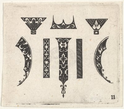 Impressão em Blackwork com Oito Motivos, ca. 1620 de Claes Jansz Visscher