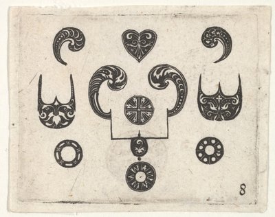 Impressão em Blackwork com Vários Motivos, ca. 1620 de Claes Jansz Visscher