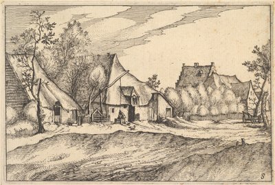 Agricultor em várias cidades e vilas de Regiunculae Ducado de Brabante, ca. 1610 de Claes Jansz Visscher
