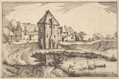 The Pond, placa 9 das cidades de Regiunculae e vários Ducados de Brabant, ca. 1610 de Claes Jansz Visscher