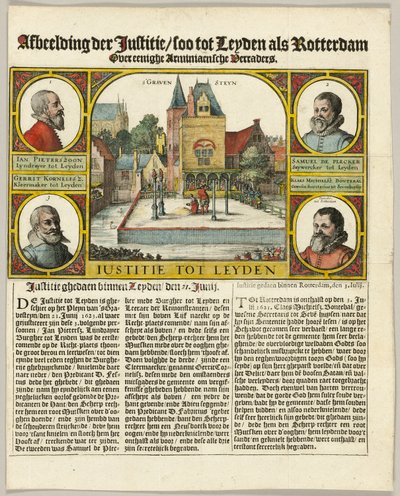 Execução de arminianos em Leiden de Claes Jansz. Visscher II