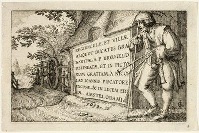 Página de título, após Imagens de quintas, casas de campo e aldeias rústicas (Praediorum villarum et rusticarum casularum icones) de Claes Jansz. Visscher II