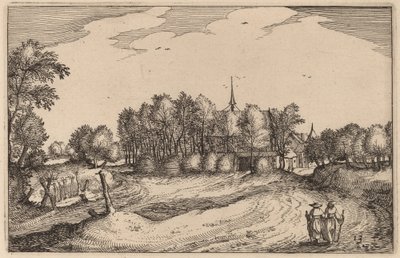 Um convento de Claes Jansz Visscher after Johannes van Doetechum, the Elder after Lucas